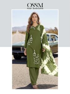Ossm noorie 3pcs kurtis from wholesalers  - wholesale export
